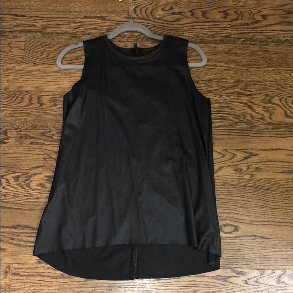 Zara Faux Leather Tank